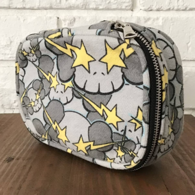 BAPE × KAWS SKULL STA Pouch a bathing ape NIGO Gray | eBay 