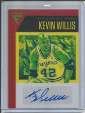 KEVIN WILLIS 2019-20 PANINI CHRONICLES FLUX HOLO PRIZM AUTO