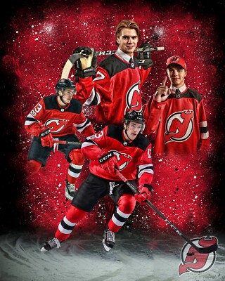 NICO HISCHER 8x10 CUSTOM PHOTO NEW JERSEY DEVILS