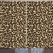 Leopard Rustikale Gardine Tierhaut Blemish Blots