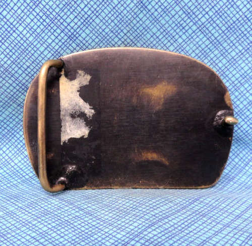 Totem Beaver Belt Buckle Pacific NW Tribal Spirit Animal Vtg 70s Rainbow .GMP026 - Picture 8 of 9