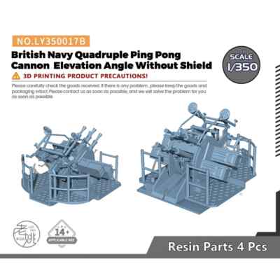 Yao's Studio LY350017B British Navy2pdr Pompom Gun Elevation AngleWithout Shield