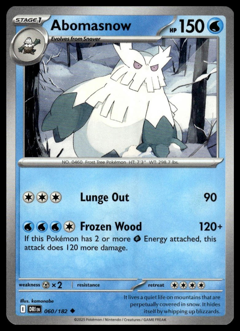 Abomasnow 060/182 SV10: Destined Rivals Pokemon TCG NM