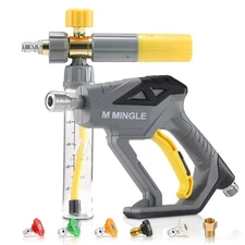 M MINGLE Concentrate Foam Cannon with Pressure Washer Gun, Ready-to-Use Mini ...