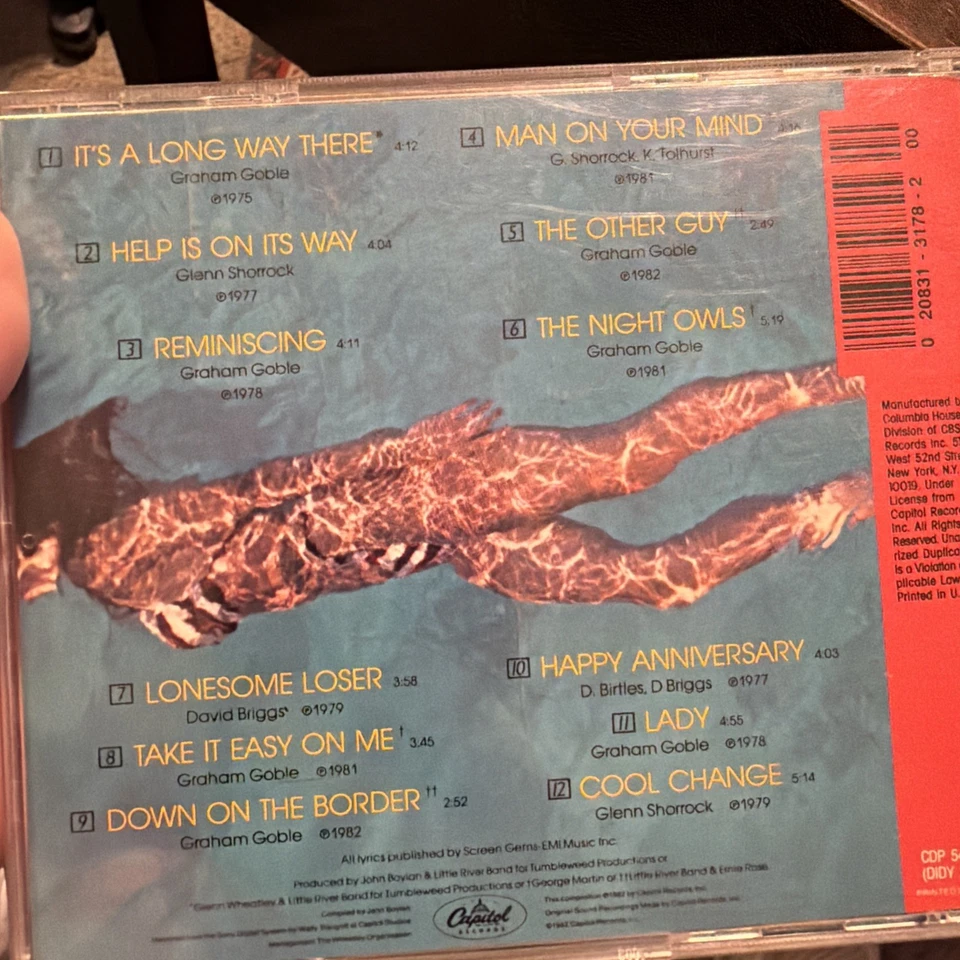 Little River Band - Greatest Hits Audio CD Remastered ( 2000, Capitol) - Image 2 of 3