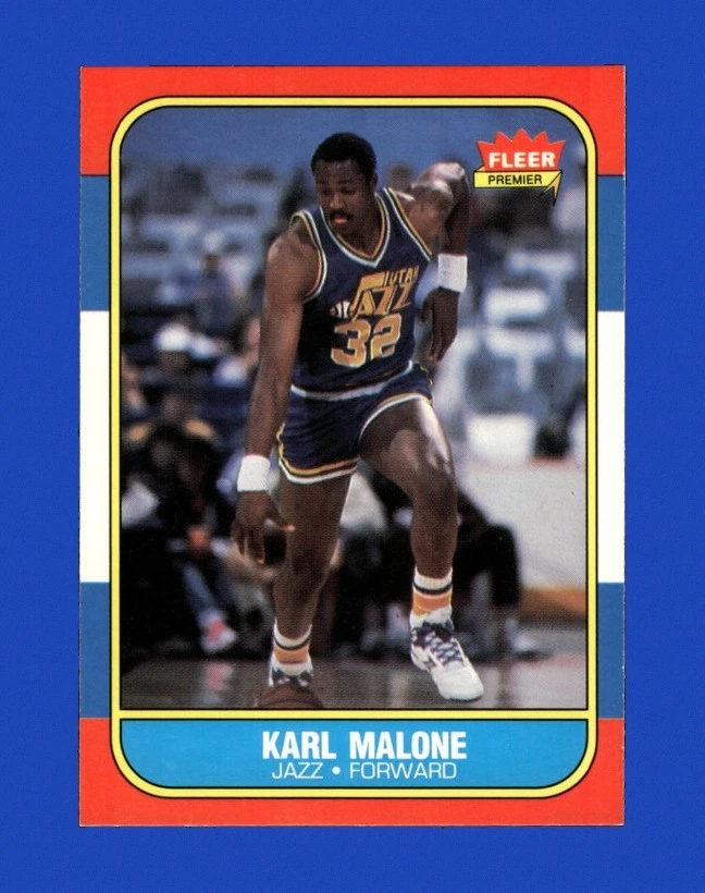 Fleer Karl Malone Basketball 1986-87 Season Sports Trading Cards