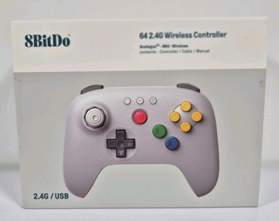 8Bitdo 64 2.4G Wireless Controller Analogue 3D.N64.Windows - Grey