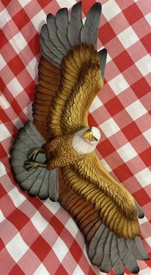 Bossons Flying Eagle Fraser Art Ltd handbemalt Vintage 70er 45 cm lang PVC
