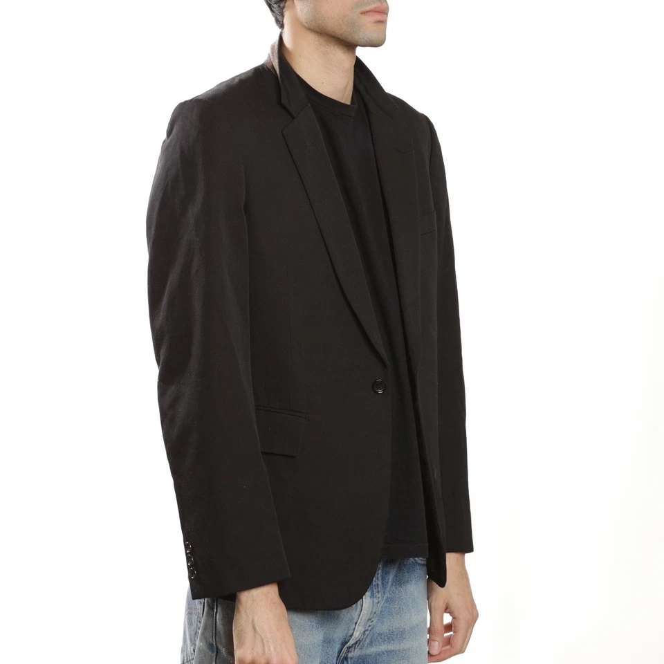 Куртка блейзер COMME des GARCONS HOMME PLUS черная шерстяная смесь размер M сделано в Японии - Изображение 2 из 4