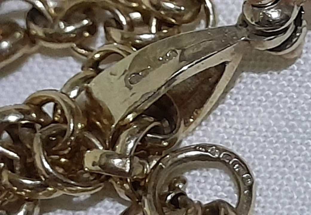 LARGE 9ct Yellow Solid Gold Articulated Movable C… - image 21