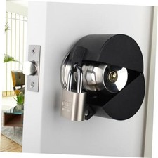 Door Knob Lockout Device with Padlock,Cover to Disable The Doorknob, Black