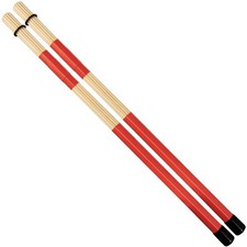 1Pair Drumsticks Bamboo Punk Drum Sticks for Jazz Folk Music Red 1Pair,