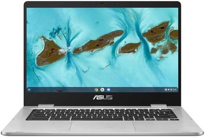ASUS Chromebook 14'' FHD Laptop (Intel Celeron N4020, 4GB RAM, 128GB eMMC) Silver