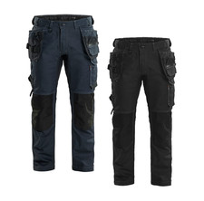 BLAKLADER 1750 DENIM CRAFTSMAN LIGHTWEIGHT STRETCH TROUSERS WITH HOLSTER POCKETS