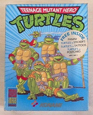 Teenage Mutant Hero Turtles ZX Spectrum komplett mit Stickern Konami