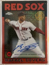 2021 Topps #86B-59 Rafael Devers 1986 Topps Baseball 35th Anniversary Red Sox