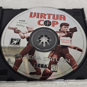 Sega Saturn Stunner Light Guns (MK-80113) + Virtua Cop 1, 2 Bundle Lot CRT REQ'd