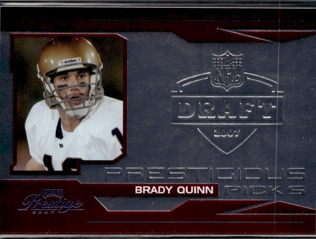Brady Quinn Playoff Prestige Prestigious Picks #PK9 Base