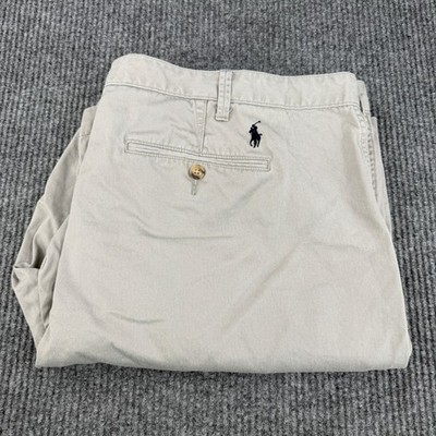 Polo Ralph Lauren Mens Classic Fit Chino Shorts Tan 46B 100% Cotton Big Tall