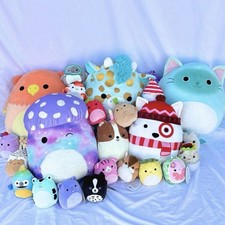 Squishmallow Lot Of 25 Plushies. Variety Of Sizes And Characters.