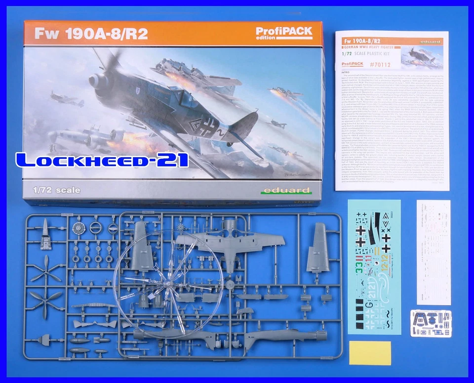 2 kits - EDUARD 7094 1/72 Bf 110G-4 & EDUARD 70112 1/72 Fw 190A-8/R-8 ProfiPACK - Bild 4 von 4