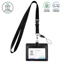 AusweishüLlen FüR Lanyards PU 10 StüCk ID KartenhüLlen Transparent Schutz