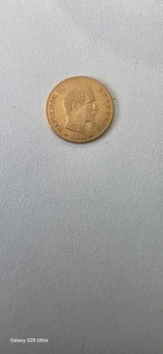 10 francs Napoléon tête laurée or 1859 - Photo 1/3