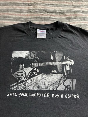 Vintage Tom Petty T-Shirt  Sell Your Computer Buy A Guitar  Band Size Large Y2K