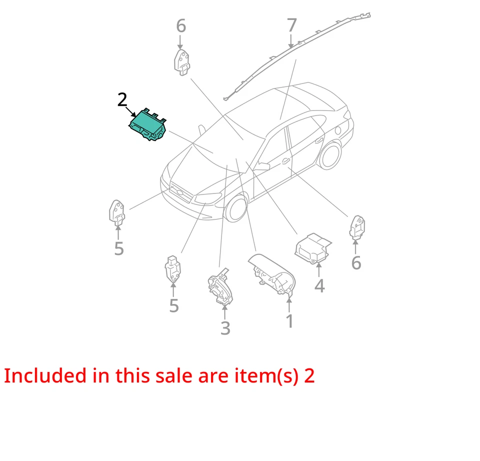 2009-2010 Hyundai Elantra RH Passenger Dash Airbag OEM - Image 4 of 4