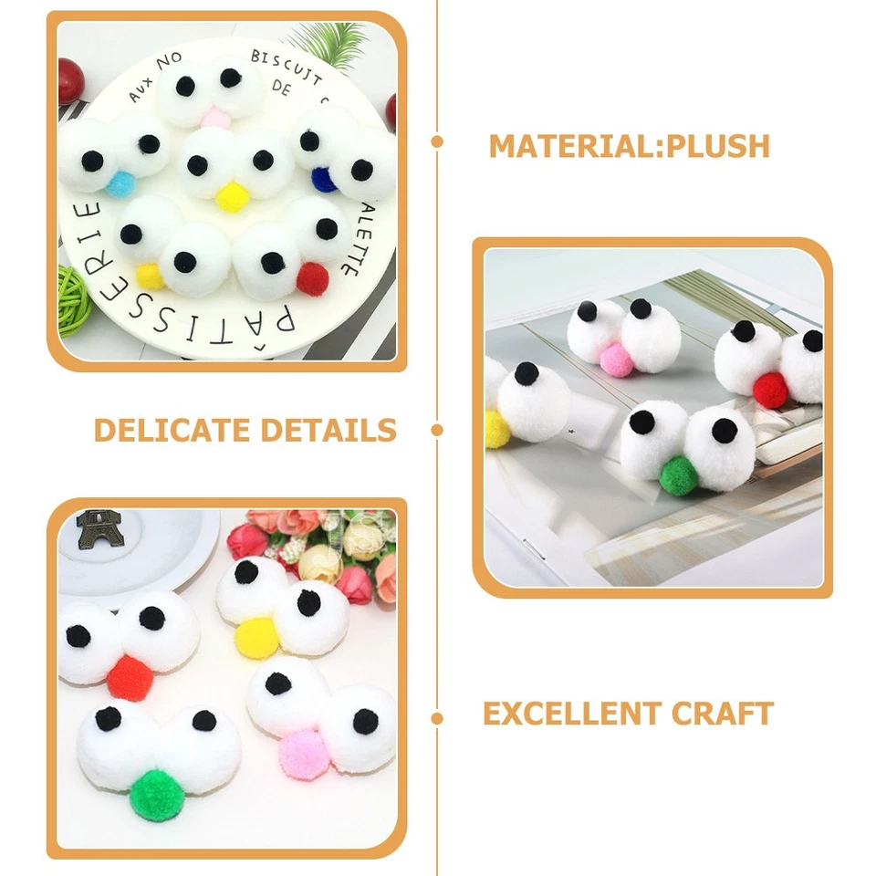  10 pezzi occhi giocattolo artificiale occhi finti decorativi occhi artificiali - Immagine 3 di 4