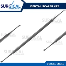 Scaler #12 Double Ended Dental Surgical Instrument Stainless Steel German Grade