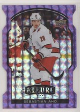 2020-21 Upper Deck Allure Purple Diamond 6/10 Sebastian Aho #56 07pz