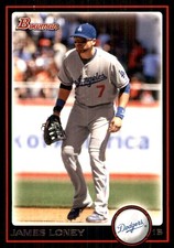 James Loney 2010 Bowman #106 Dodgers MLB READ FREE SHIPPING AutographDen