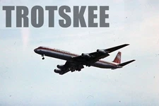 35mm Slide Air Canada CF-TJT McDonnell Douglas DC-8-61 1975 Original