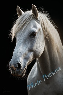 A4 Foto Pferd Kunstportrait - Poster Wanddeko (2912)