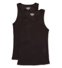 Bread and Boxers 125 Organic Cotton Stretch Ribbed Tank - 2 Pack