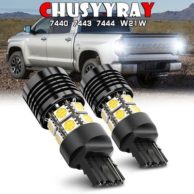 2x White 7443 7440 Day Time Running Light DRL For JEEP Gladiator 2020-2023