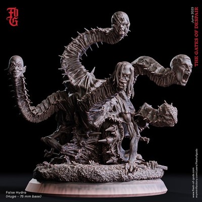 False Hydra by Flesh of Gods | D&D | DnD | Commission | Painted |
