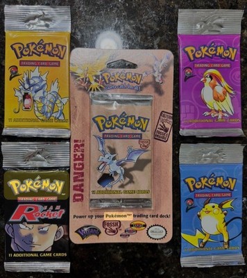 1999 Pokemon Fossil , Rocket, 2nd ED Chaser Packs 
