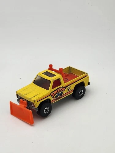 Hot Wheels Speedy Removal Snowplow Truck Vintage BLACKWALL Hong Kong DIECAST