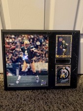 🏈 VINTAGE SPORTS PLAQUES - 1997 UD #214 GILBERT BROWN CARD - GREEN BAY PACKERS