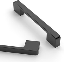 10 Pack 5 Inch 128Mm Matte Black Kitchen Cabinet Handles, Cabinet Pulls Kitchen