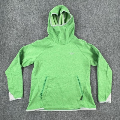 Jack Wolfskin Hoodie Womens XXL Green Nanuk Dynamic Fleece Pullover Zip Pockets