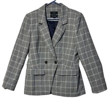 J Crew Devon Blazer In Plaid Italian Stretch Wool Women 8 Corpcore Academia Prep
