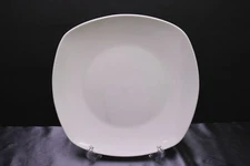 Tabletops Unlimited 4X All White Porcelain Coupe Square Roundish Plates 10 1/8 "