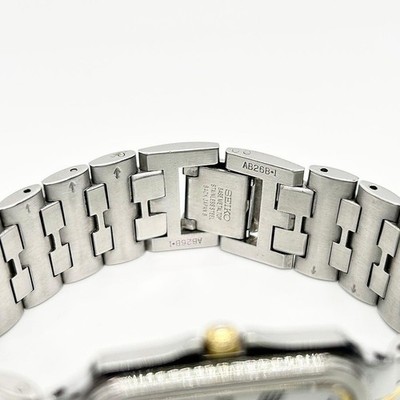 新品電池/未使用級/稼働 セイコー ドルチェ 合金 5E30-5A40 クォーツ SEIKO DOLCE 5E30-5A40 Vintage Quartz White Dial Watch Japan Wrist