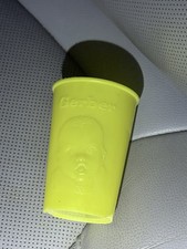 Gerber Yellow Plastic Cup Baby Face Logo Vintage Collectible