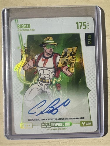 2026 Bo Jackson Battle Arena Craig Biggio DEBUT INSPIRED INK GLOW /25