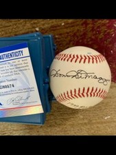 Dom DiMaggio PCL Signed Autograph Auto Ball Baseball PSA/DNA Rawlings Pacific