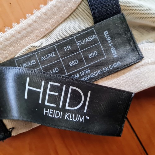 Women's size 14D 'HEIDI KLUM INTIMATES' Gorgeous black and nude lace bra - EUC - Picture 6 of 6